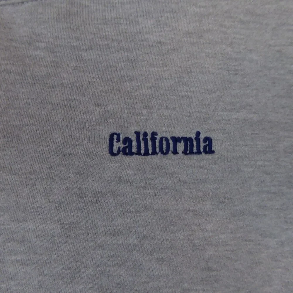 John Galt Sweatshirt Womens Small Gray Cropped Crewneck Oversized California - Picture 2 of 9